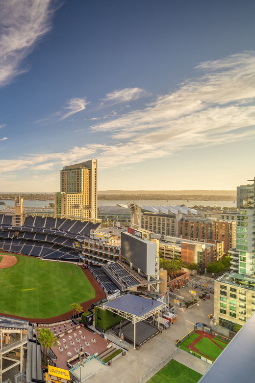 Petco Park - Home of the San Diego Padres - Layered Wooden Ballpark with online City Skyline