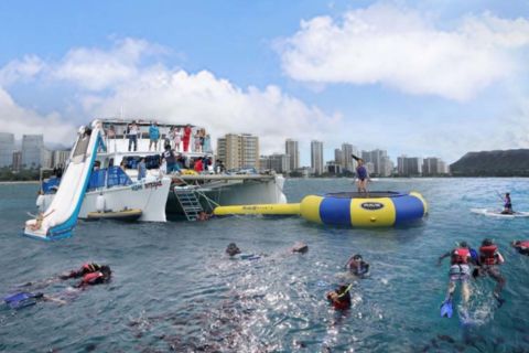Honolulu: 5 in 1 Water Sports Catamaran Tour