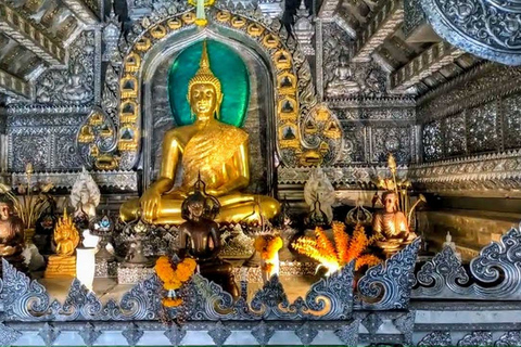 Chiang Mai: Silver Craftwork Temple Tour with Monk MeetingShared Group Tour