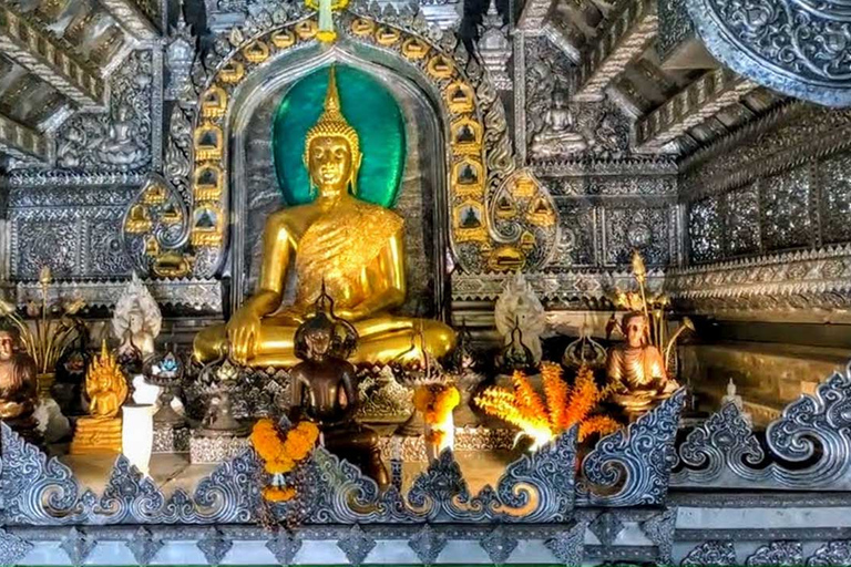 Chiang Mai: Silver Craftwork Temple Tour with Monk MeetingShared Group Tour