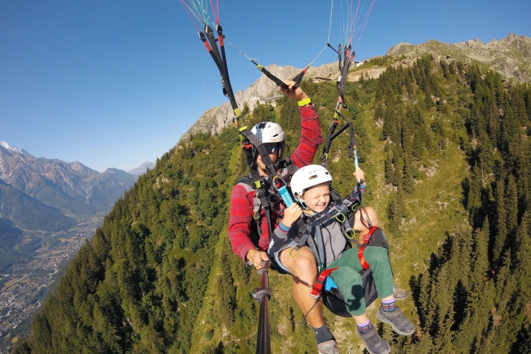 Chamonix: tandemparaglidingvluchtTandem-paraglidingvlucht vanuit Plan Praz