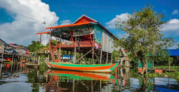 Siem Reap Kampong Phluk Schwimmendes Dorf und Sonnenuntergangs