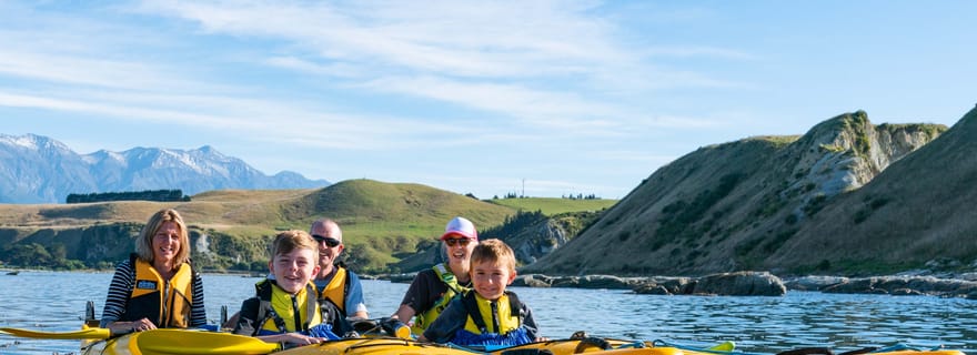 Kaikoura : Aventure familiale guidée en kayak