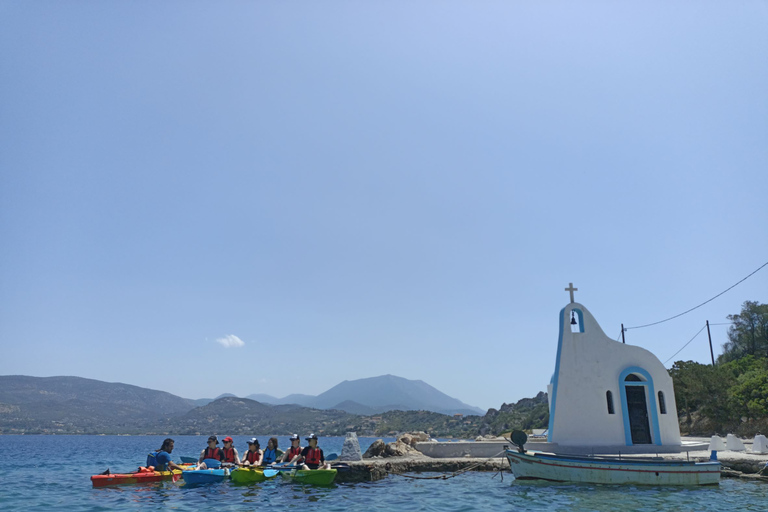 Alkiona: Corinthian Gulf Guided Sea Kayaking Tour & Caves Pickup from Pallini