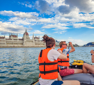 Rafting a Budapest