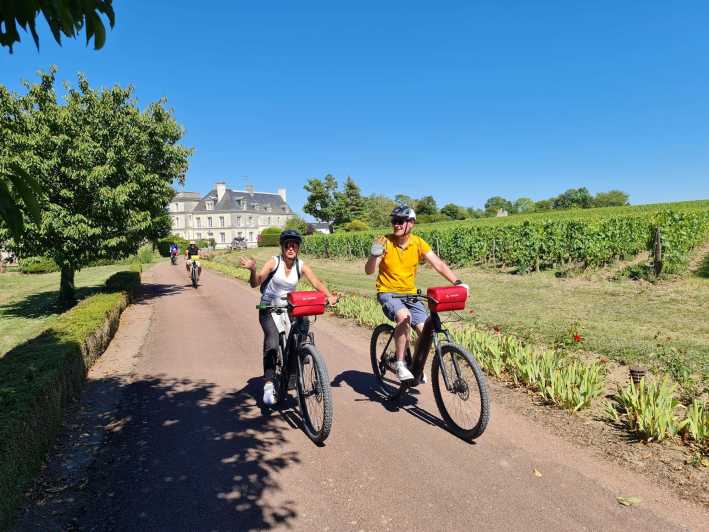 Desde Saumur: Loire Valley Private Private de 2 días de viaje de ciclismo de vinos