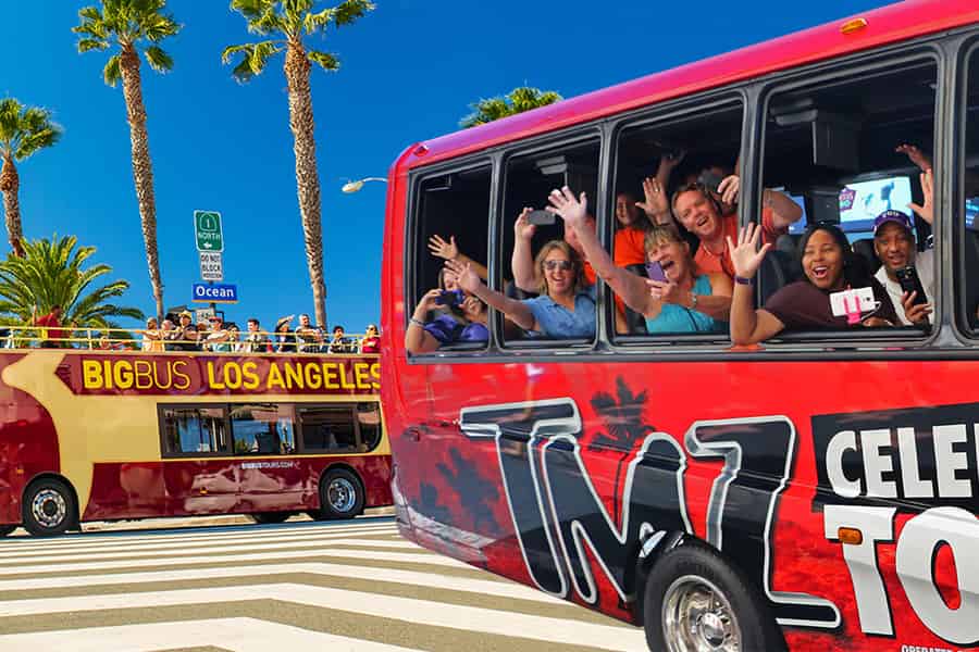 LA: TMZ Celebrity Tour & Big Bus 24-Stunden Hop-On/Hop-Off-Bustour. Foto: GetYourGuide
