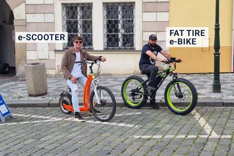 Praga: Puntos de vista guiados por la eBike Fat TireRecorrido de 2 horas en grupo