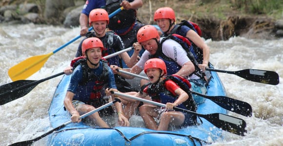 La Fortuna: White Water Rafting, Rappel, Zipline and Lunch
