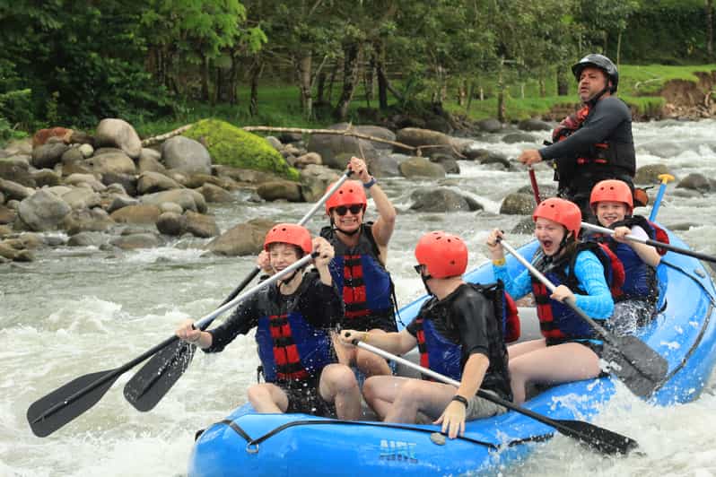 La Fortuna White Water Rafting, Rappel, Zipline and Lunch GetYourGuide
