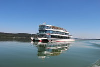Brombachsee, Boat Tour on the Trimaran 