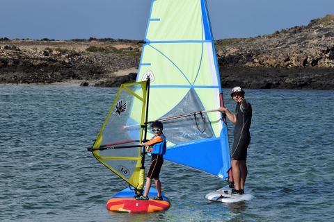 From Corralejo: Small Group Windsurfing Class in El Cotillo