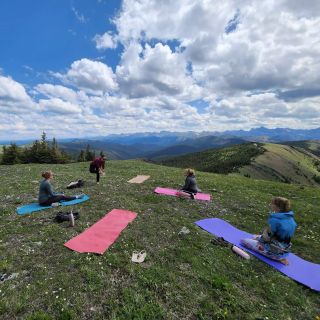 Jasper: Private Helicopter Tour with Mountain Top Yoga