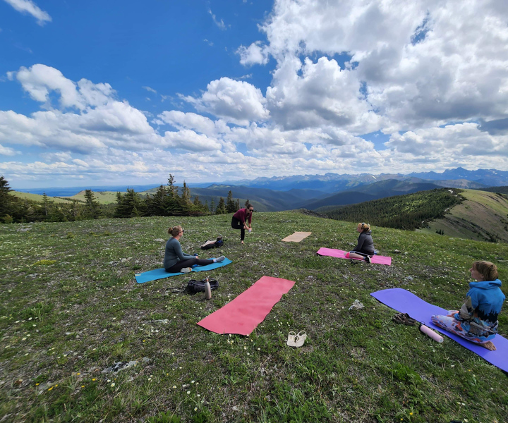 Jasper: Private Helicopter Tour with Mountain Top Yoga