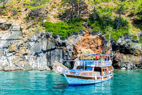 From Antalya or Side: Suluada Island Boat Trip with LunchTrip from Side