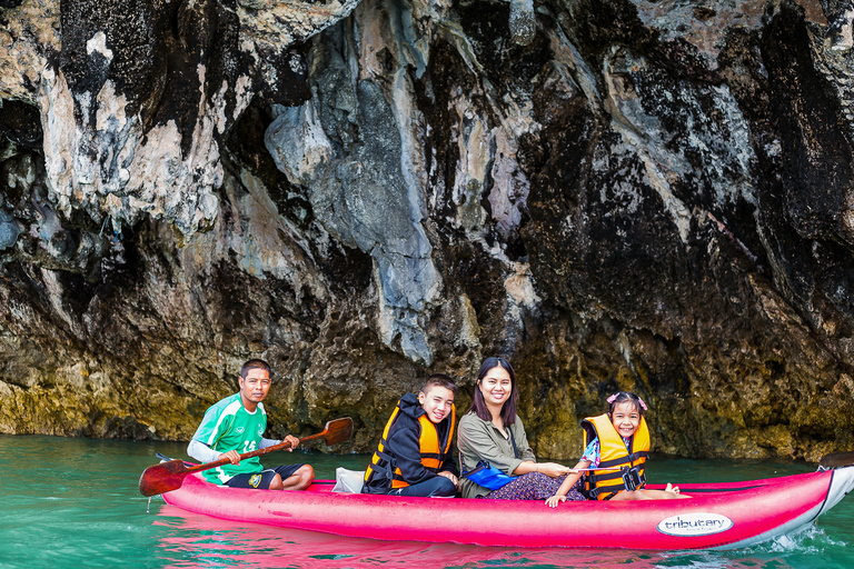 From Phuket: Phanga Nga Bay Boat Day Tour with LunchPickup from Patong, Kata, Karon Beach &amp; Kalim Beach