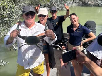 Broome: tour in barca alla ricerca di granchi con pranzo e trasferimenti