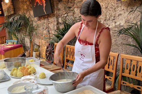 Clase de elaboración de Arancino en Taormina