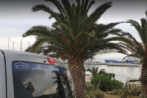 Aéroport de Mykonos : transfert privé à Mykonos, Elia ou KalafatiAéroport Mykonos à Kalafati