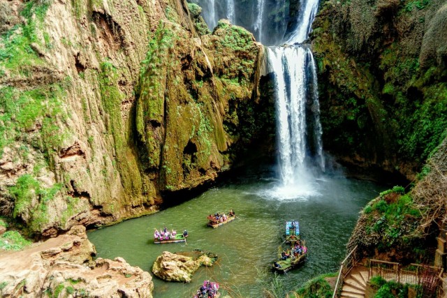 Visit Marrakech Ouzoud Waterfalls Guided Day Trip with Boat Ride in Marrakech, Morocco