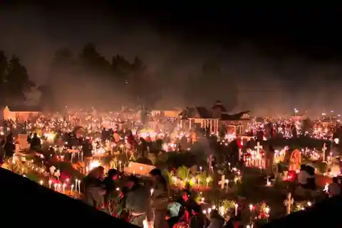 Celebração Mixquic do Dia dos Mortos na Cidade do México