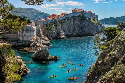 Dubrovnik : Excursion matinale en kayak à la grotte de Betina