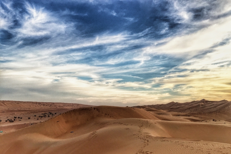 De Mascate: Safari privé dans le désert avec nuit en camping