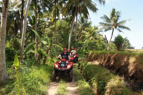 Ubud: Bali ATV Ride Waterfall Temple Cave and Luxury Spa ATV ride single with Luxury Spa in Ubud