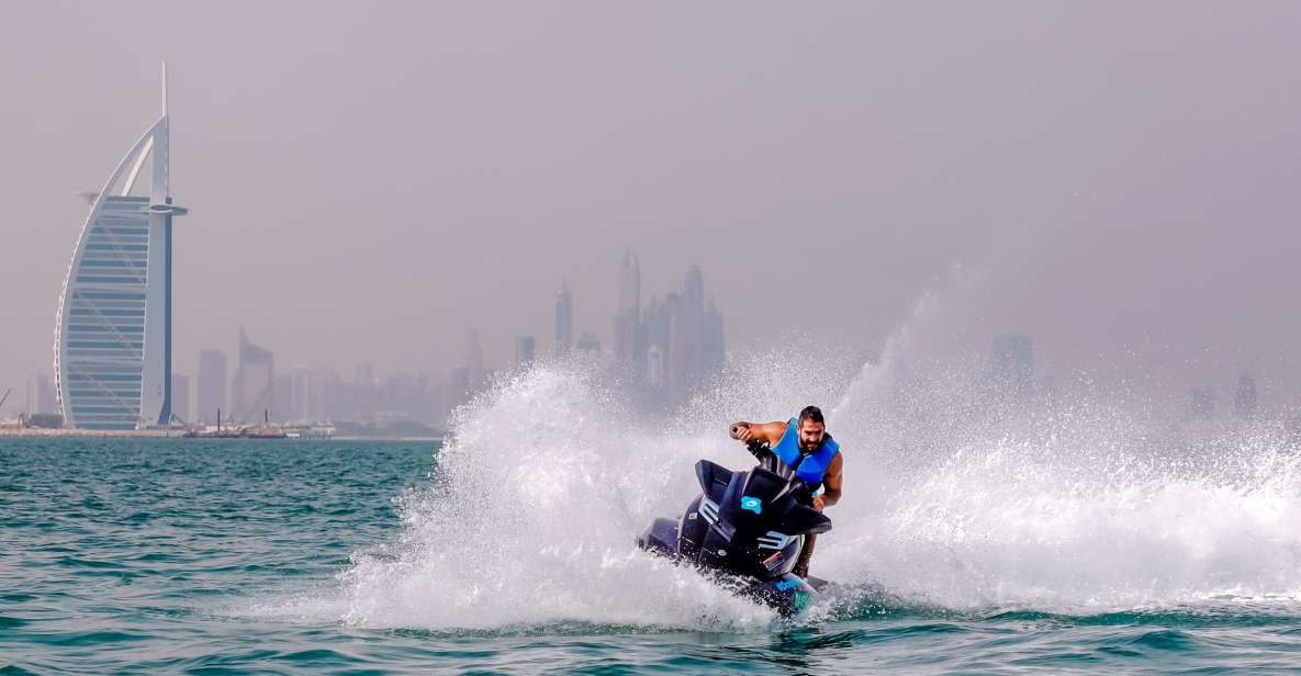 Dubai: tour in moto d'acqua Skyline con Burj Al Arab e Burj Khalifa