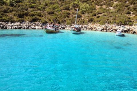 Bodrum: passeio de barco pela ilha de Orak com almoço e traslado opcional