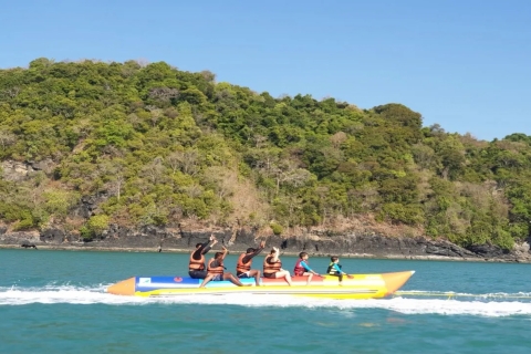 Przejażdżka łodzią bananową i pływanie kajakiem w Coron PalawanPrzejażdżka łodzią bananową w Coron Palawan