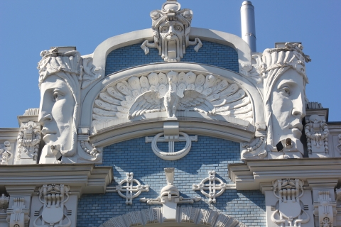 Riga : Visite à pied de 2 heures sur l'histoire de l'Art NouveauVisite de groupe - Hiver