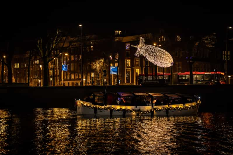 Amsterdam: Light Festival Boat Tour with Hot Cocoa | GetYourGuide