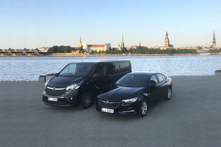 Van Vilnius: privétransfer naar Riga met sightseeingPrive auto