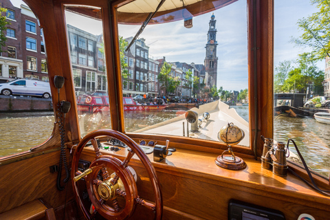 Amsterdam: Crucero Clásico en Barco con Opción de Queso y VinoPunto de encuentro en la estación central sin queso y bebidas