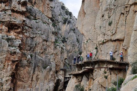 Desde Málaga: recorrido privado por el Caminito del Rey y el lago para nadar