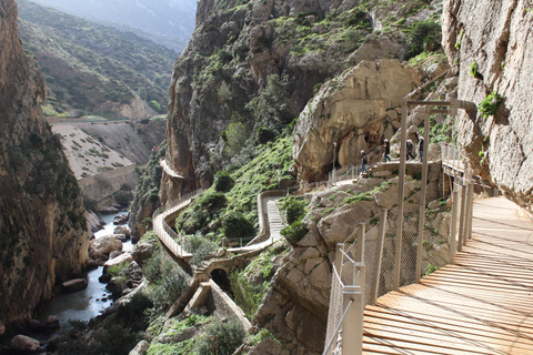 Desde Málaga: recorrido privado por el Caminito del Rey y el lago para nadar