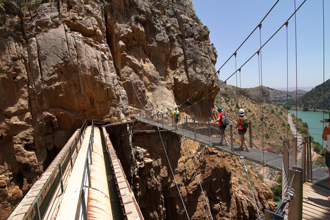 De Málaga: Caminito del Rey e passeio privado de natação no lago