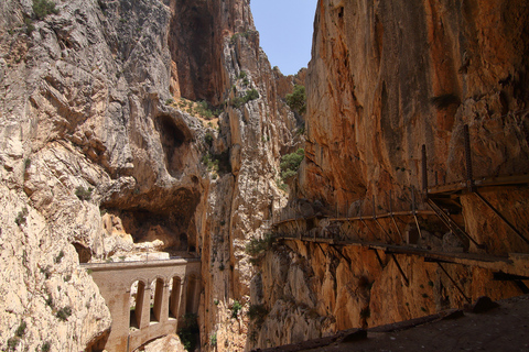 Från Malaga: Caminito del Rey och privat simtur i sjön