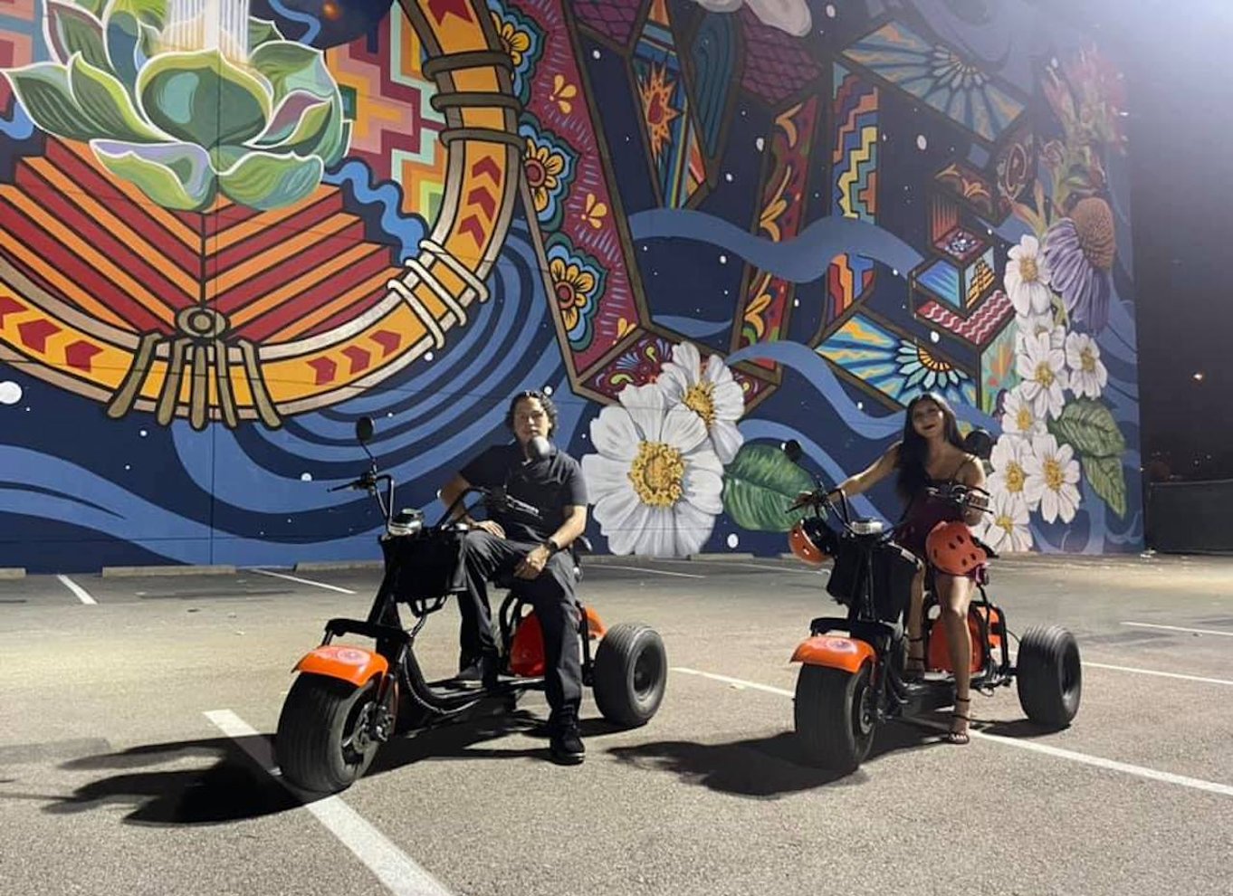 Dallas: Sunset Fat Tire E-Scooter guidet tur