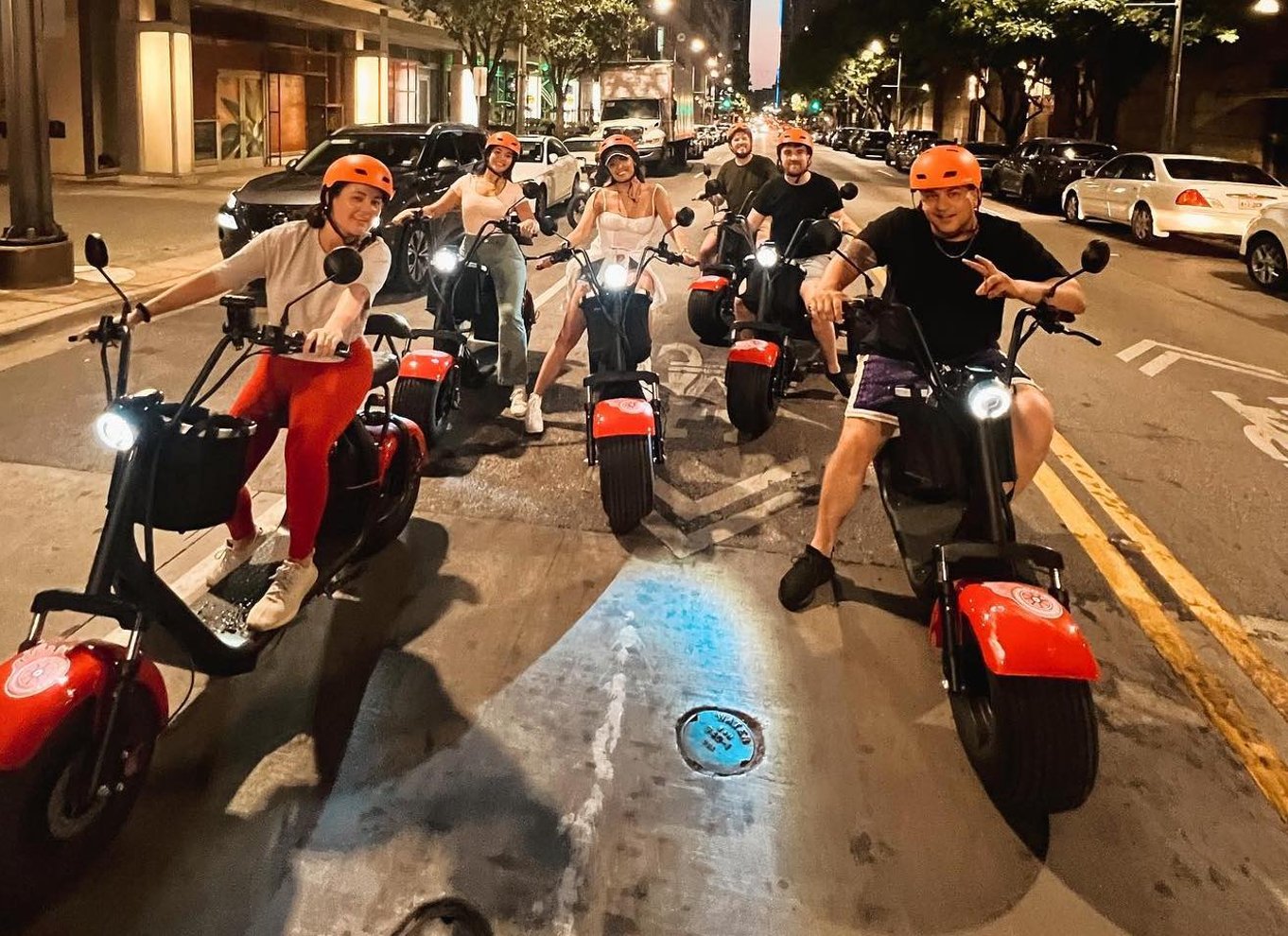 Dallas: Sunset Fat Tire E-Scooter guidet tur