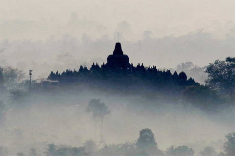 Da Yogyakarta: tour di mezza giornata all&#039;alba di Borobudur con ritiroYogyakarta: tour all&#039;alba della collina di Setumbu e al tempio di Borobudur