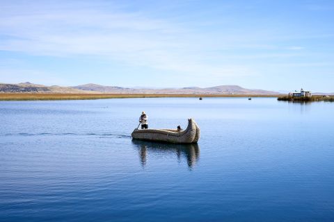From Puno: Boat Day Tour to Uros Totora Floating Islands