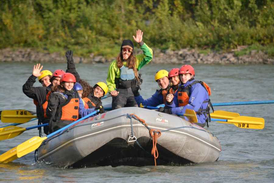 Denali Alaska: Rafting-Erlebnis der Klasse I - III. Foto: GetYourGuide