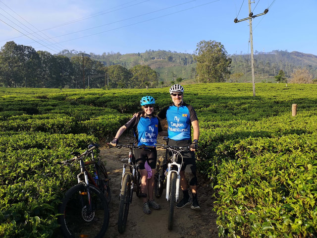 Mountain biking around Tea Trails Tour in Kandy