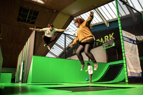 Gelsenkirchen: entrada al área de trampolines de Alma Park