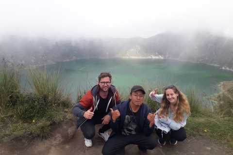 De Quito: visite de 2 jours en petit groupe des Baños et de la lagune de Quilotoa