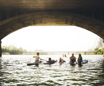 Austin: Lady Bird Lake Stand-Up Paddleboard-Verleih
