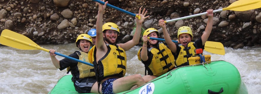 La Fortuna : Circuit de canyoning et de rafting avec déjeuner