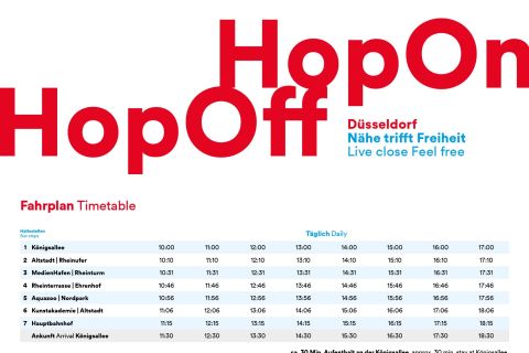 Düsseldorf: 24-uur hop on, hop off-ticket
